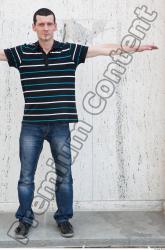 Whole Body Man T poses Casual Average Street photo references